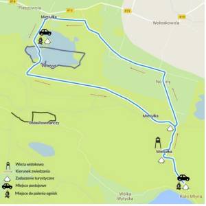 Ścieżka rowerowa "Mietiułka" - sciezka rowerowa mietiulka mapa