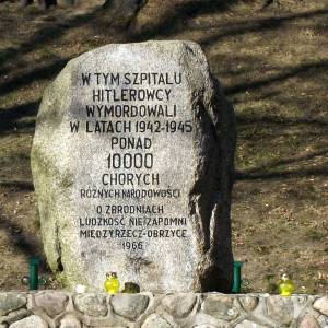 Pomnik ofiar nazistów (akcja T4) w Obrzycach - cmentarz w miedzyrzeczu obrzycach