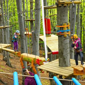 Park linowy Góra Równica - park linowy gora rownica 1