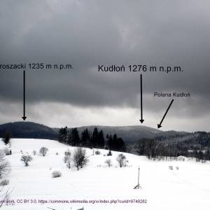 Szlak czarny Lubomierz-Kudłoń-Konina - kudlon i gorc troszacki z lubomierza