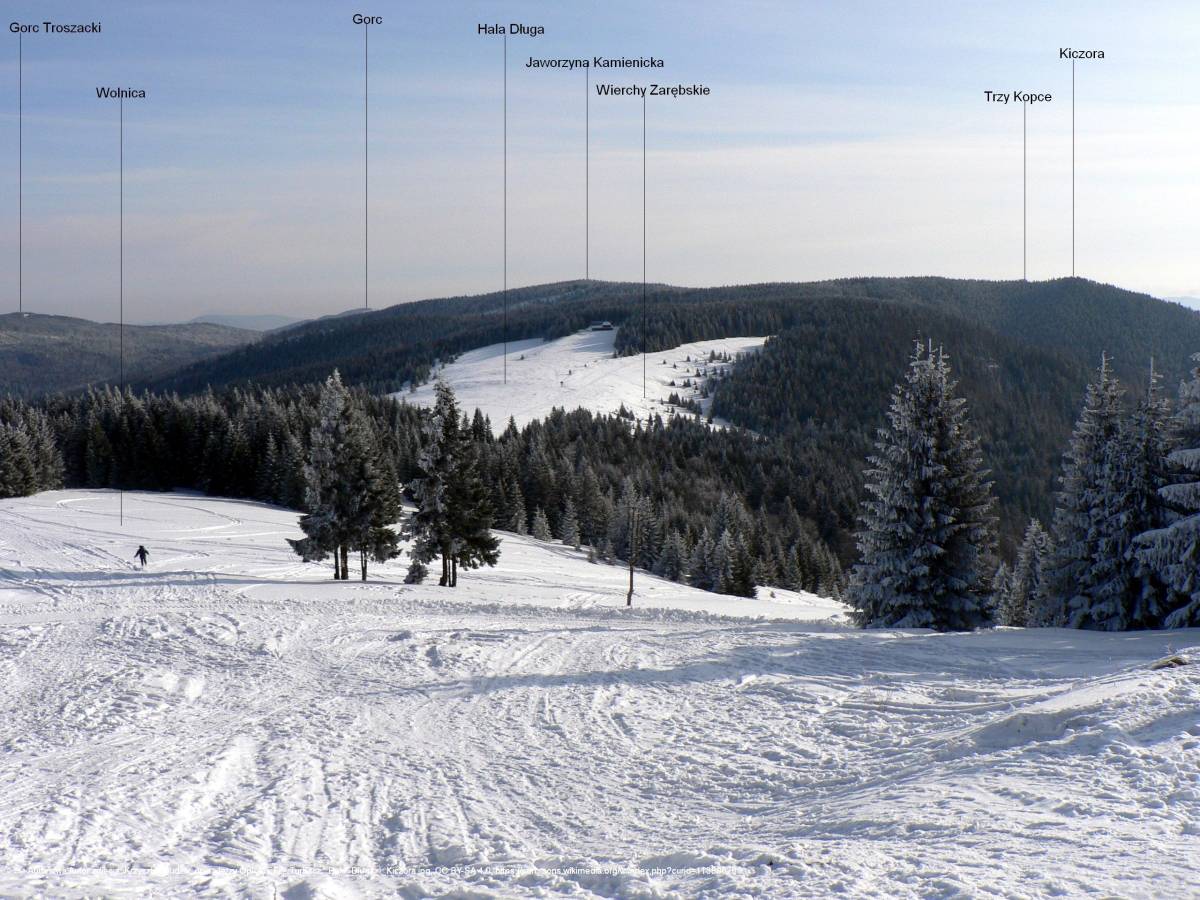 Trzy Kopce Gorce (1281 m n.p.m) - turbacz hala dluga i kiczora 2