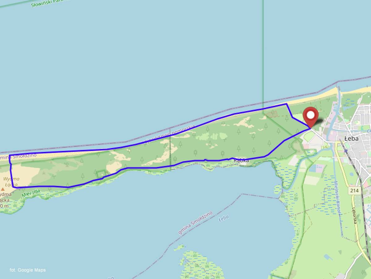 Szlak Stara Łeba Pętla - szlak stara leba petla mapa