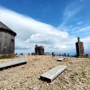 Punkt triangulacyjny na Śnieżce - punkt triangulacyjny na sniezce 1