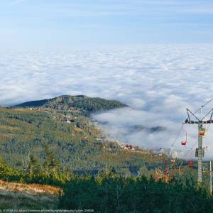 Górna stacja kolei linowej na Kopę - karpacz temperature inversion 01