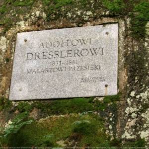 Tablica poświęcona Adolfowi Dresslerowi w Przesiece - tablica poswiecona adolfowi dresslerowi w przesiece 2