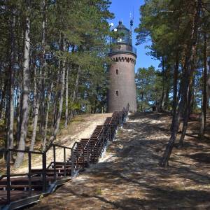 Szlak na latarnię Czołpino przez wydmy - czolpino latarnia morska hb3