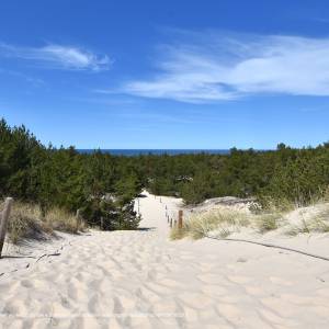 Szlak na latarnię Czołpino przez wydmy - czolpino wydma czolpinska hb13
