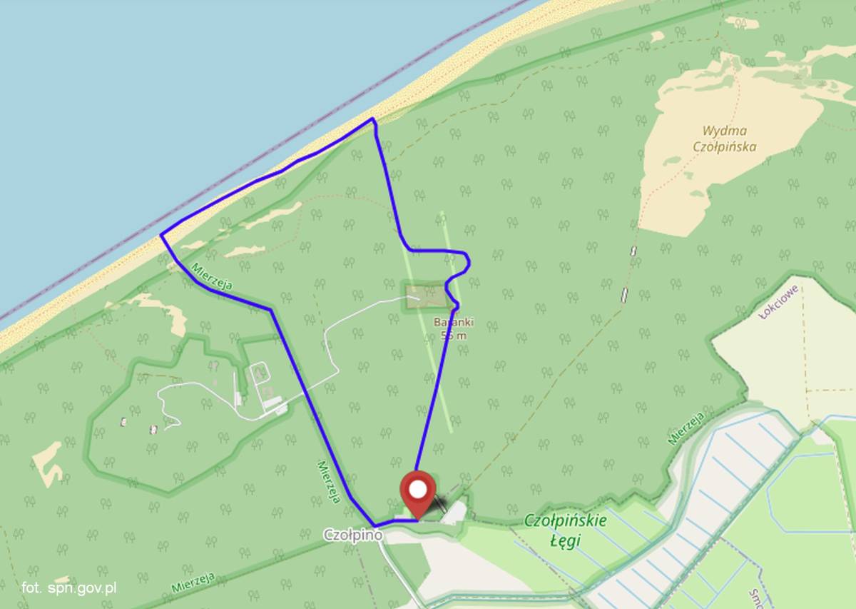 Szlak na latarnię Czołpino przez plażę - szlak na latarnie czolpino przez plaze1