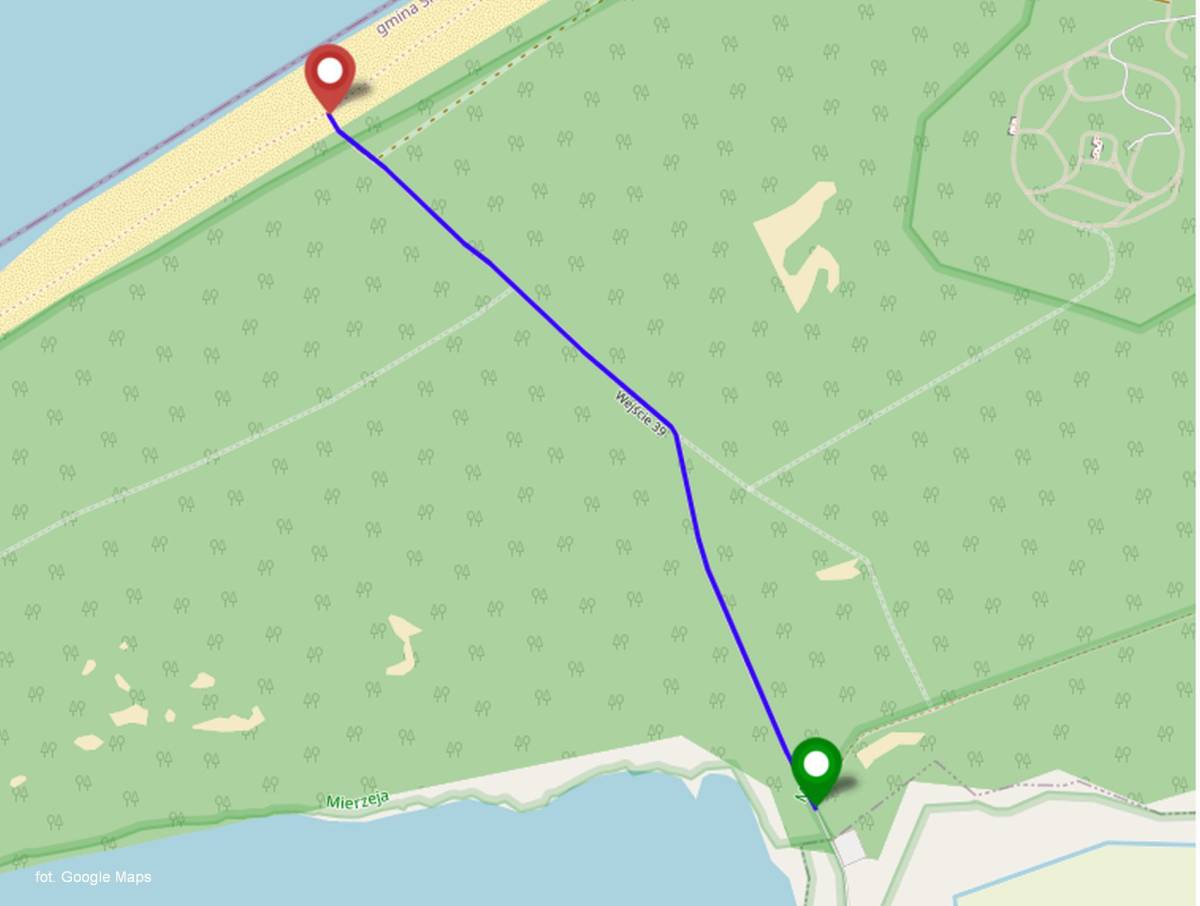 Szlak Jezioro Dołgie Wielkie - Plaża - szlak jezioro dolgie wielkie plaza1