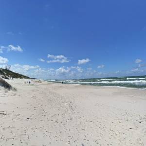 Szlak Jezioro Dołgie Wielkie - Plaża - plaza dolgie wielkie2