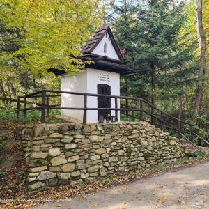 Szlak rowerowy Krościenko-Przełęcz Sosnów - chapel of saint kinga general view in 2023