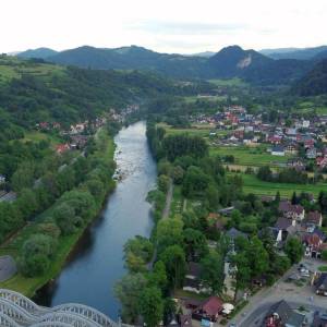 Szlak rowerowy Krościenko-Przełęcz Sosnów - kroscienko nad dunajcem1