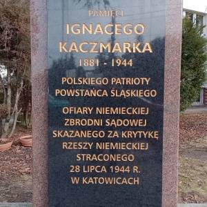 Pomnik Ignacego Kaczmarka w Rudzie Śląskiej - pomnik ignacego kaczmarka w rudzie slaskiej 5