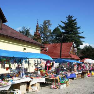 Rynek w Krościenku nad Dunajcem - pol kroscienko nd odpust jarmark