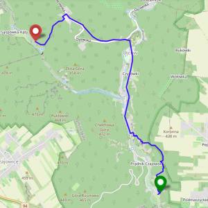 Szlak Park Zamkowy-Jaskinia Ciemna - szlak park zamkowy jaskinia ciemna mapa