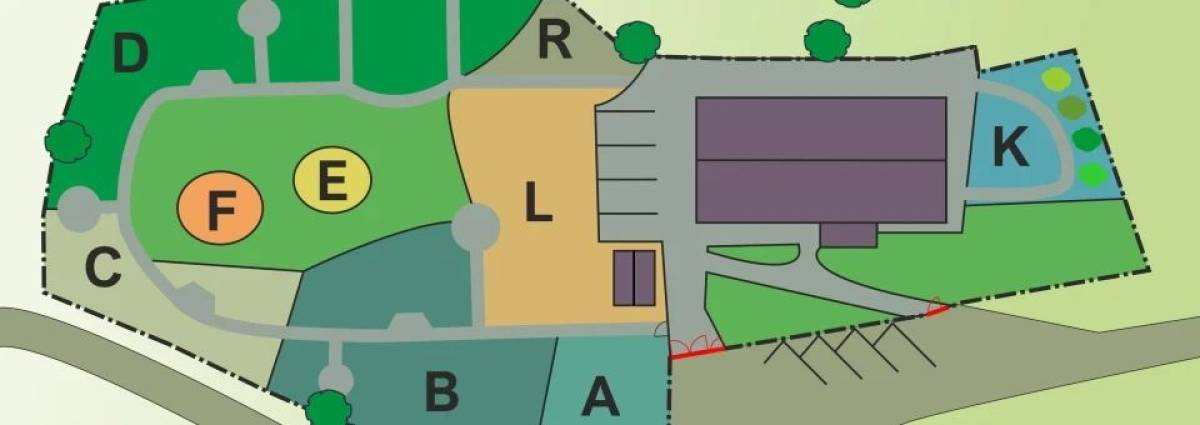 Plan Ogrodu ziół i krzewów karkonoskich