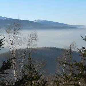 Izbica (856 m n.p.m.) - izbica na tle wyzszych partii karkonoszy