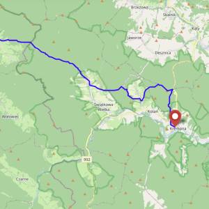 Szlak żółty Krempna-Bartne - szlak zolty krempna bartne mapa