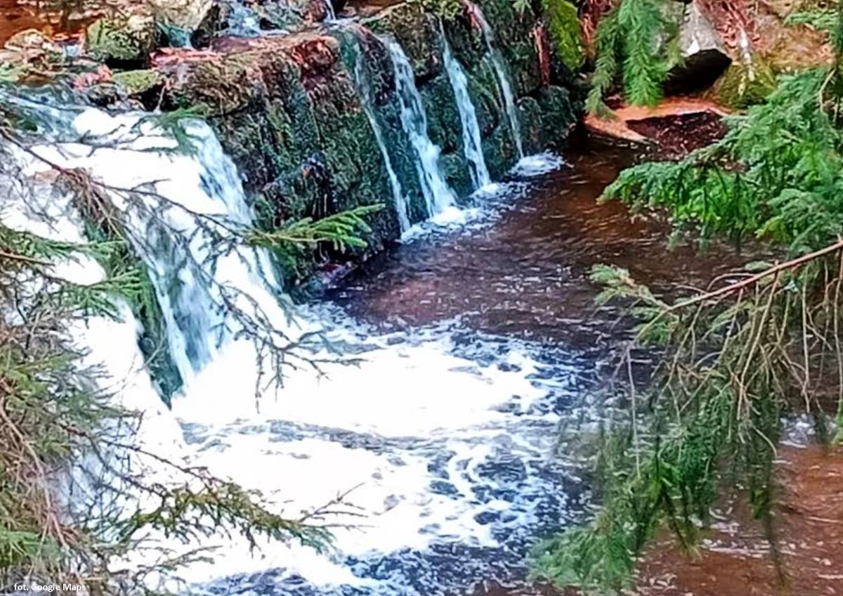 Leśny wodospad na Kwisie - lesny wodospad na kwisie 1