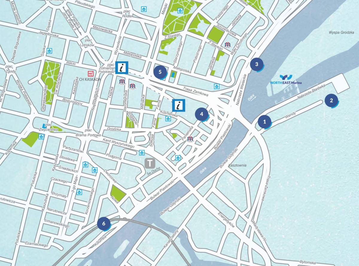 Mapa sytuacyjna NorthEast Marina Szczecin