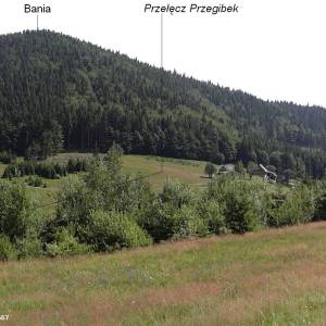 Kikula (1119 m n.p.m.) - przelecz przegibek bz3