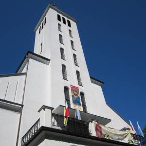 Kościół pw. św. Andrzeja Boboli w Białymstoku - wieza kosciola p w sw andrzeja boboli w bialymstoku 1