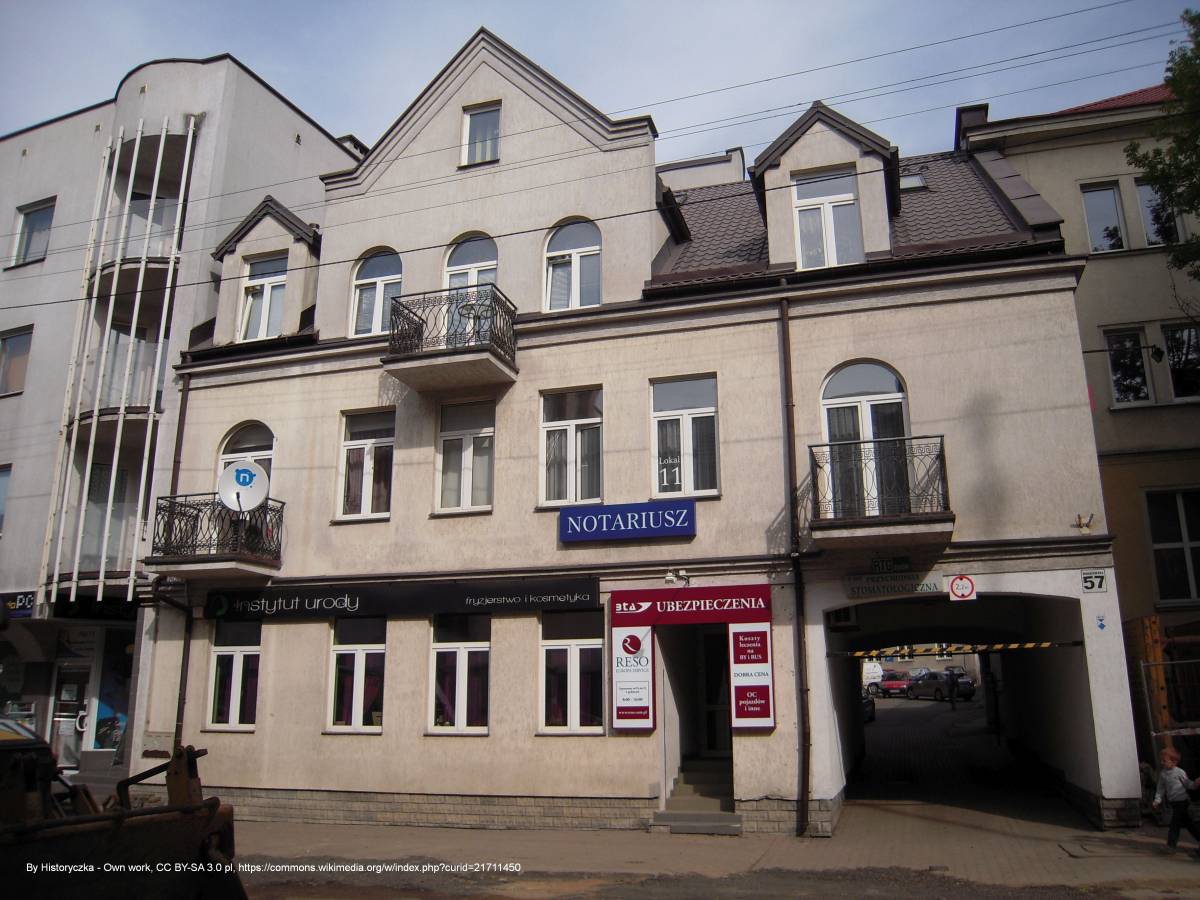 Kamienica Abrama Cytrona w Białymstoku - bialystok ul warszawska fasada kamienicy ul warszawska 57 po 1890 